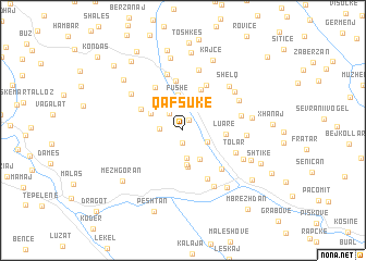 map of Qaf Sukë