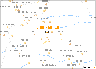 map of Qahak-e Bālā