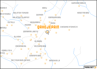 map of Qahej-e Pā\