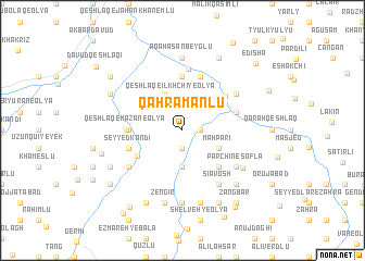 map of Qahramānlū