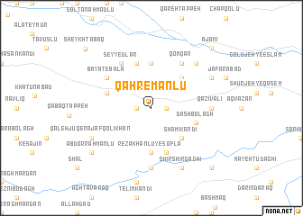 map of Qahremānlū