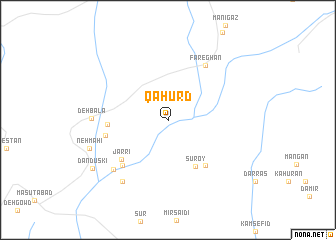 map of Qāhūrd