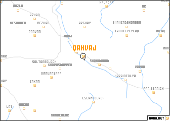 map of Qahvaj