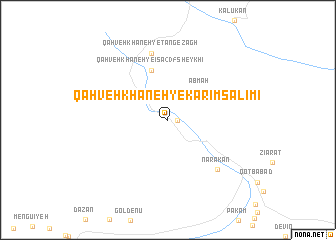 map of Qahveh Khāneh-ye Karīm Salīmī