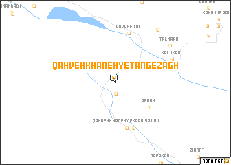 map of Qahveh Khāneh-ye Tang-e Zāgh