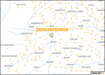 map of Qāim Khān Shaikh