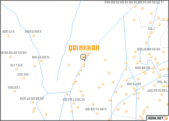 map of Qāim Khān