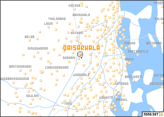 map of Qaisarwāla