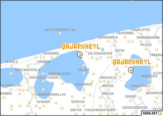 map of Qājār Kheyl