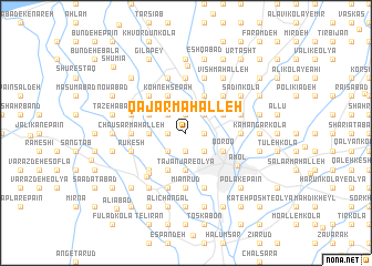 map of Qajar Maḩalleh