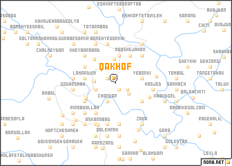 map of Qākhof