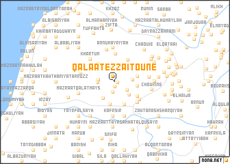 map of Qalaat ezZaïtoûné