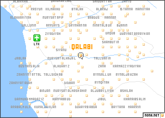 map of Qalābi‘