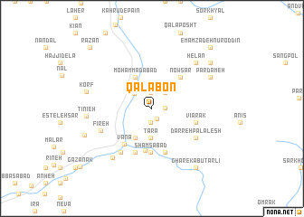 map of Qalabon