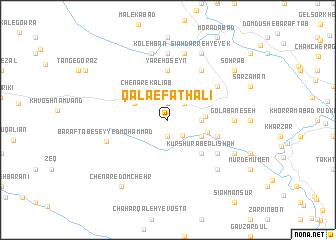 map of Qalā‘-e Fatḩ‘alī