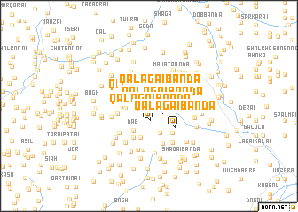 map of Qalāgai Bānda