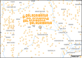 map of Qalāgai Bānda