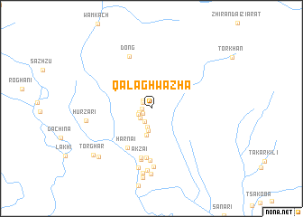 map of Qala Ghwazha