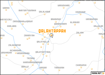 map of Qal‘ah Tappah