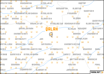 map of Qal‘ah