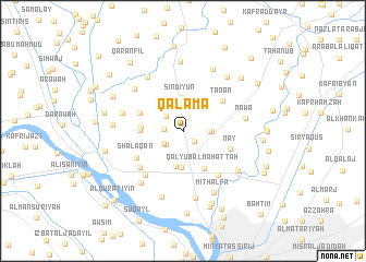 map of Qalamā