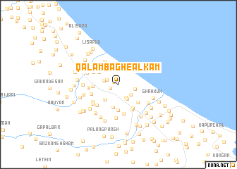 map of Qalam Bāgh-e Ālkām