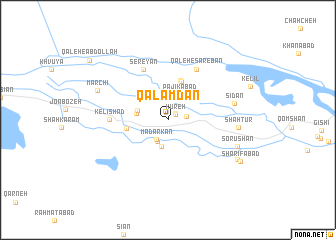 map of Qalamdān