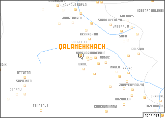 map of Qalameh Khāch