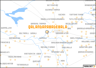 map of Qalandarābād-e Bālā