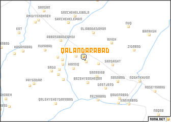 map of Qalandarābād