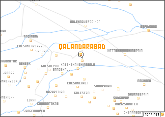map of Qalandarābād