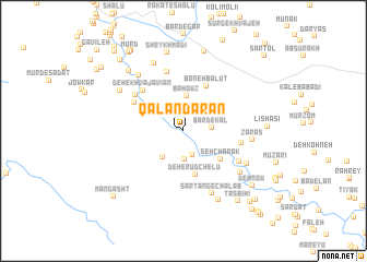 map of Qalandarān