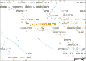 map of Qalandar-e ‘Olyā