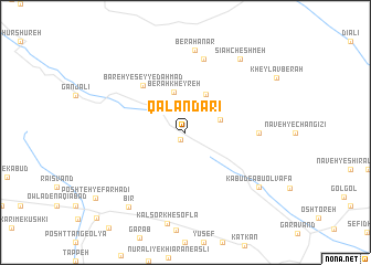 map of Qalandarī