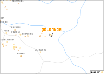map of Qalandarī
