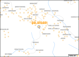 map of Qalandarī