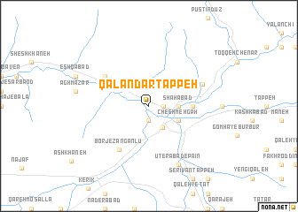 map of Qalandar Tappeh