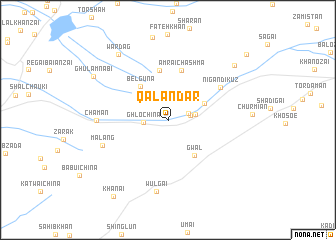 map of Qalandar