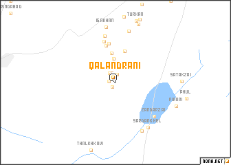 map of Qalandrāni