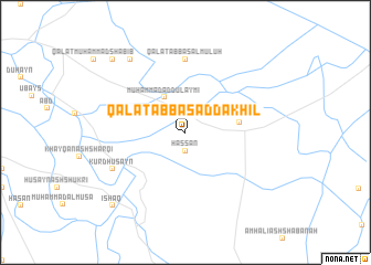 map of Qal‘at ‘Abbās ad Dakhīl