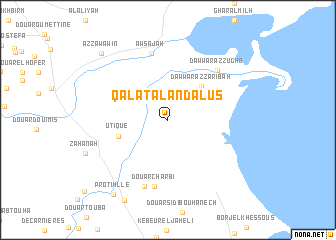 map of Qal‘at al Andalus