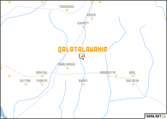map of Qal‘at al ‘Awāmir