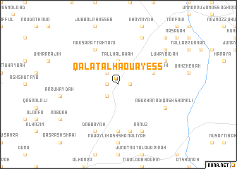 map of Qal‘at al Haouâyess