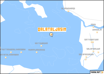 map of Qal‘at al Jāsim