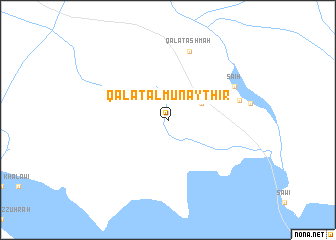 map of Qal‘at al Munaythir