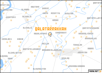 map of Qal‘at ar Rakkah