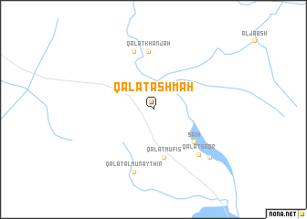 map of Qal‘at Ashmah