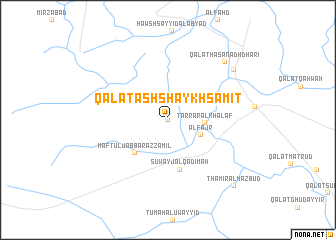 map of Qal‘at ash Shaykh Şāmit