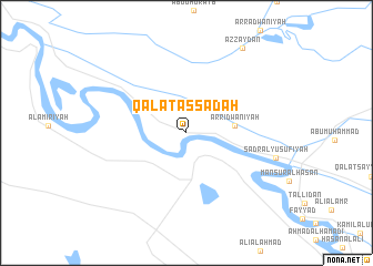 map of Qal‘at as Sādah