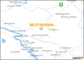 map of Qal‘at as Sādah